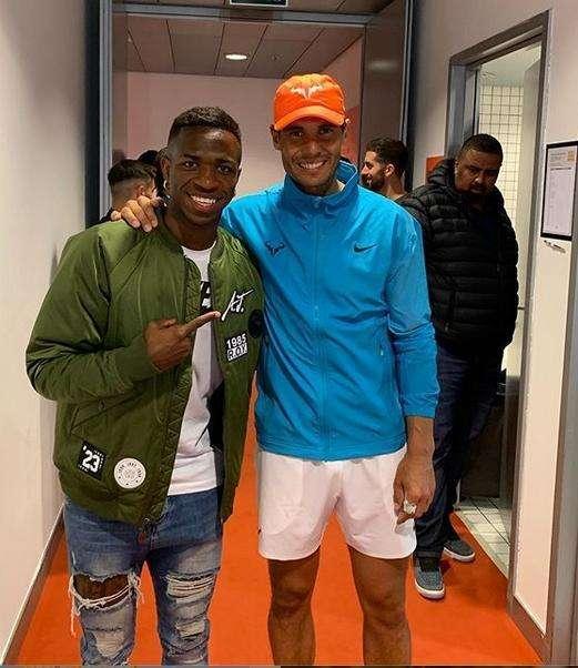 FOTO - Vinicius alucina con Rafael Nadal: "Fenómeno y madridista"