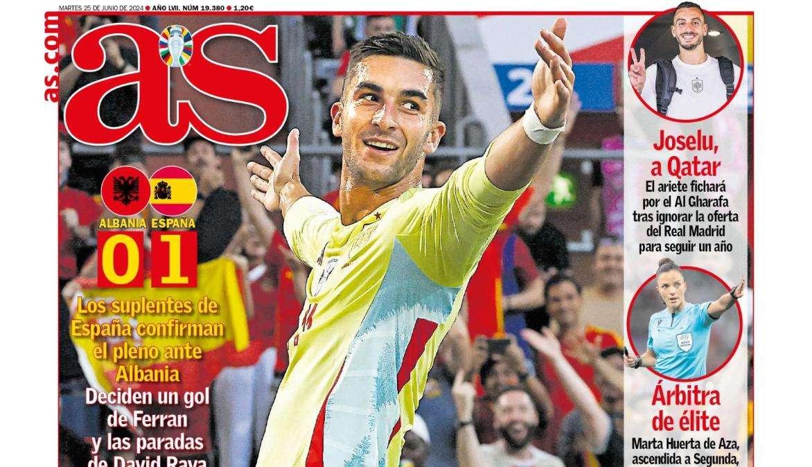 PORTADA | AS: "Joselu, a Catar"