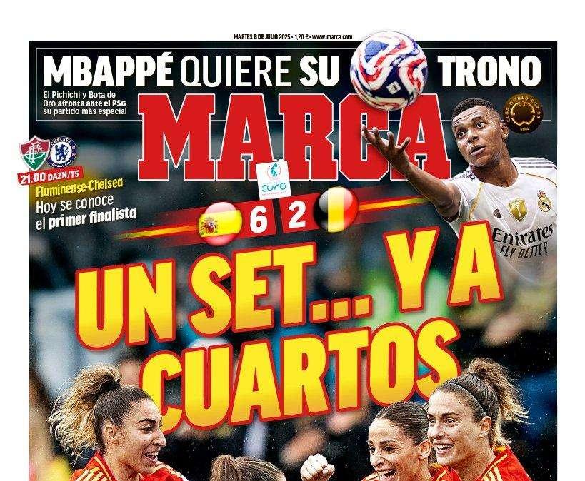 Marca advierte en portada: "Mbappé quiere su trono"
