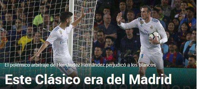 Marca lo tiene claro:  "Este Clásico era del Real Madrid"