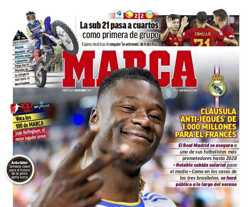 PORTADA | Marca: "Blindaje a Camavinga"