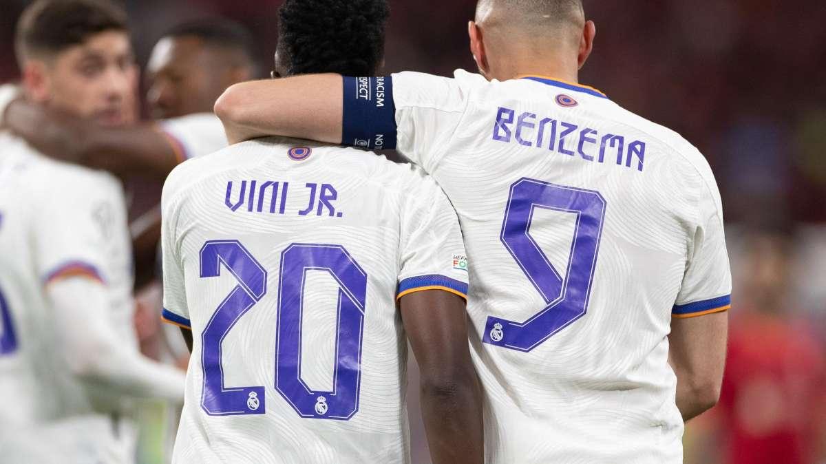 Vinicius y Benzema, los mejores jugadores de la Champions; según la UEFA