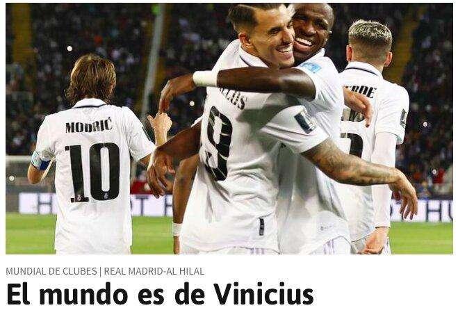 AS: "El mundo es de Vinicius"