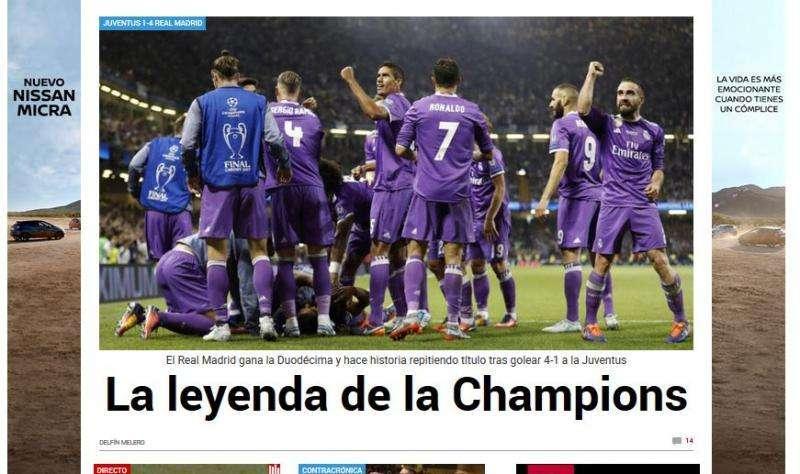 Marca: "La leyenda de la Champions"