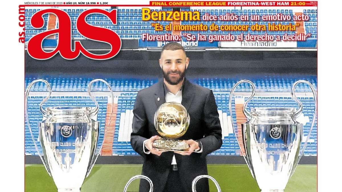 PORTADA | AS, con Benzema: "Siempre seré del Real Madrid"