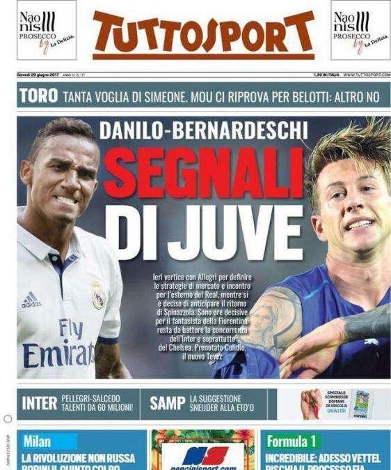 Bernardeschi y un jugador del Real Madrid como principales objetivos de la Juventus