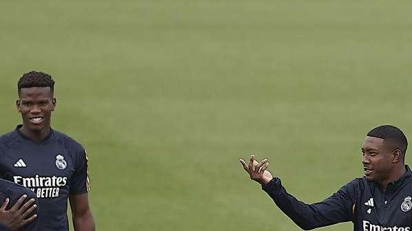 El Real Madrid ultima su partido ante el Valencia y Alaba se entrena con el grupo