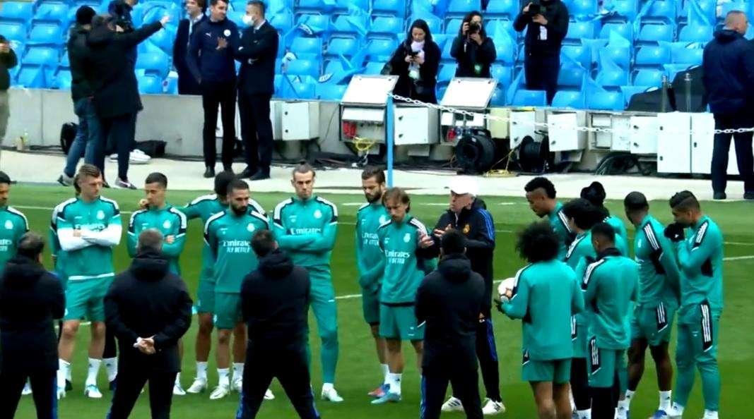 VÍDEO | La arenga de Ancelotti antes del Manchester City - Real Madrid