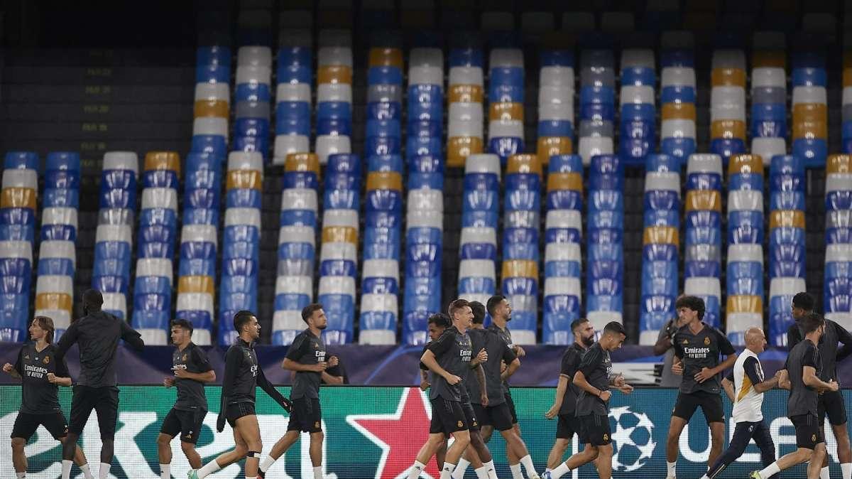 ¡Las mejores imágenes del entrenamiento del Real Madrid en la previa contra el Nápoles!