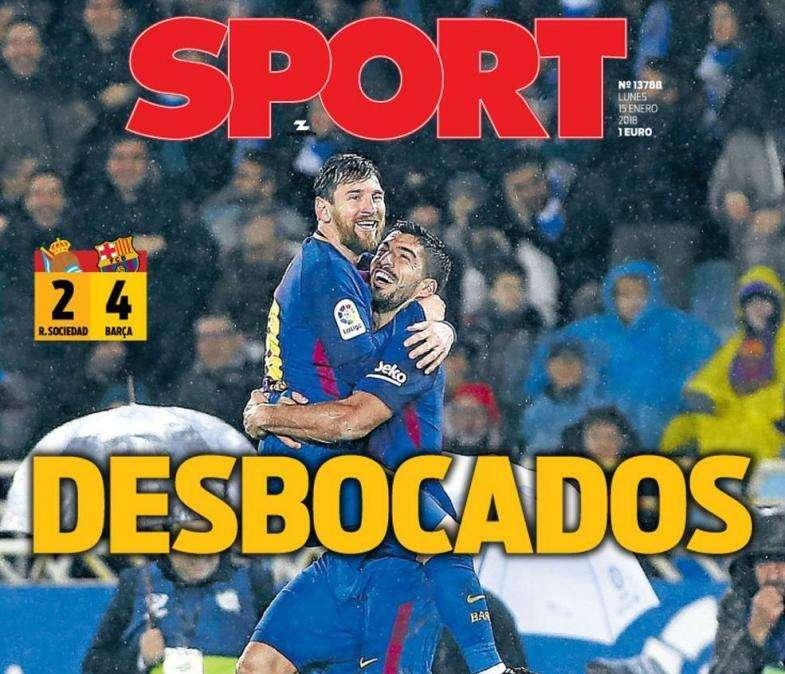 PORTADA - SPORT: "Desbocados"