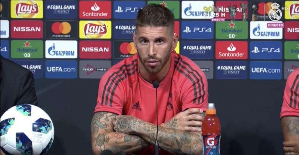 Ramos sobre Jordi Alba: "Siempre tiene las puertas abiertas, aunque es el míster el que trae a los jugadores"