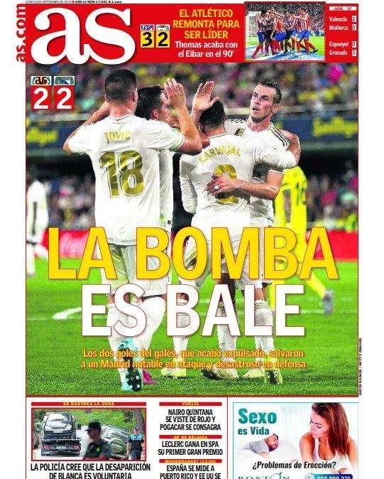 PORTADA - AS: "Bale era la bomba"
