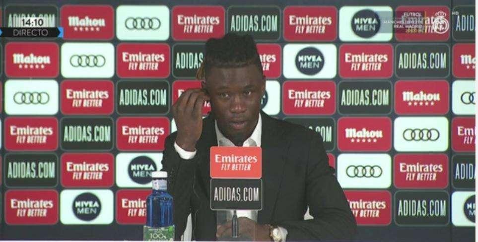 Camavinga en directo en rueda de prensa: "Es un sueño para mí. Intentaré dar todo"
