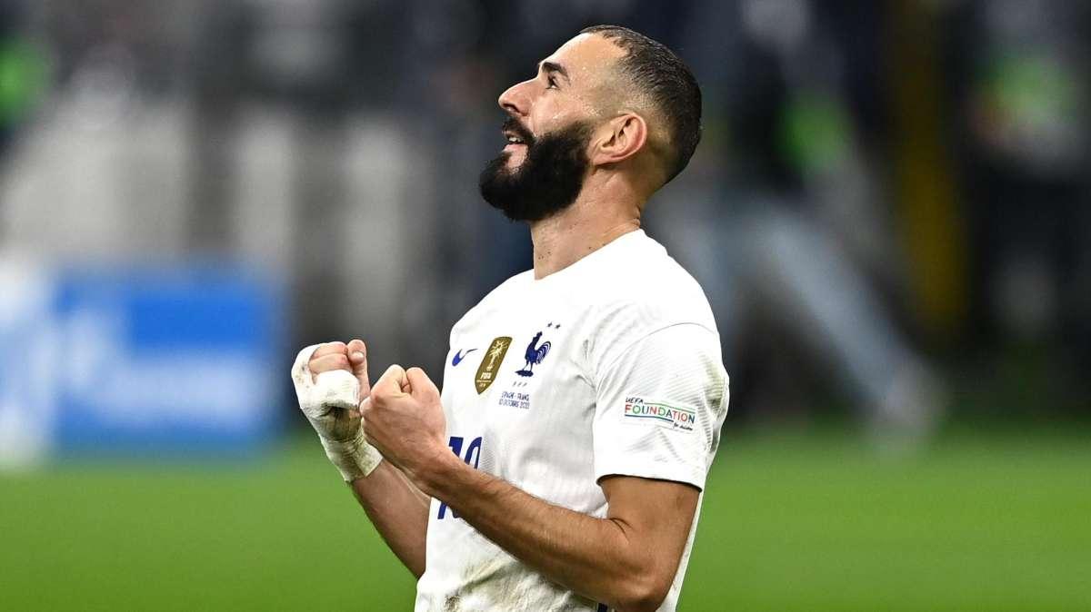 Mbappé se lesiona y Benzema marca un golazo en la derrota de Francia