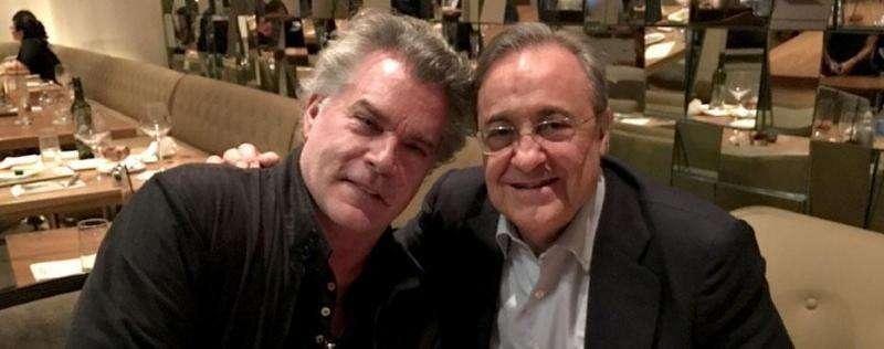 El actor Ray Liotta visita a Florentino Pérez