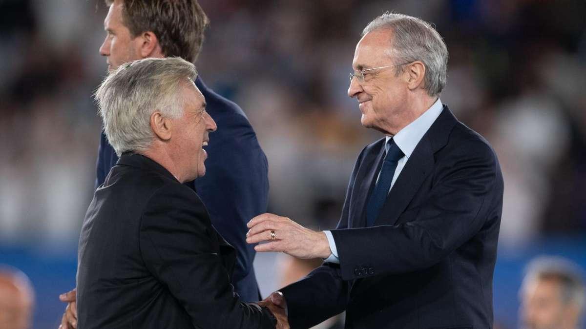 Florentino Pérez pauta una importante reunión con Carlo Ancelotti