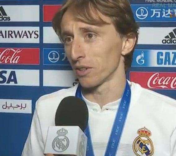 Modric: "Un año perfecto, se cierra de la mejor manera posible. ¿El gol? Tengo que tirar más"