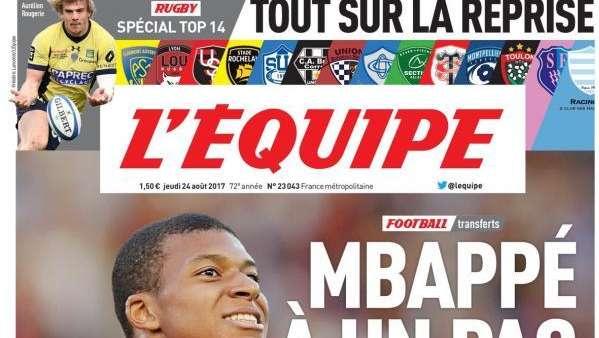L'Equipe - Mbappé, muy cerca del PSG: ya hay acuerdo y precio pactado