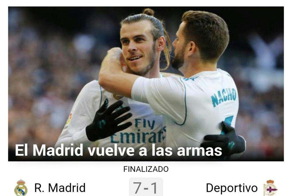 Marca elogia la verbena del Bernabéu: "El Madrid vuelve a las armas"