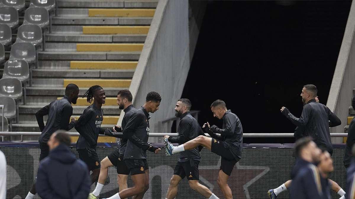 Las mejores imágenes del entrenamiento del Real Madrid en Braga
