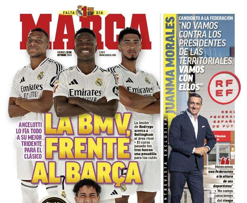 PORTADA | Marca: "La BMV, frente al Barça"