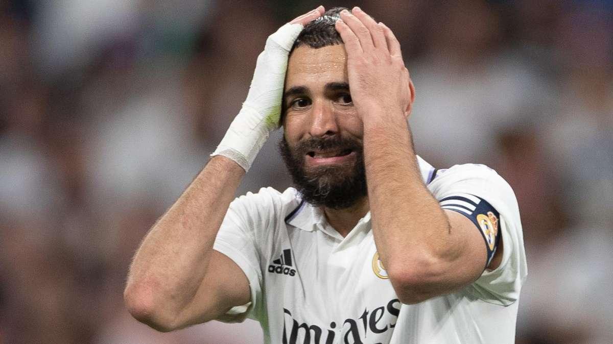 Benzema dio el susto en el entrenamiento, pero estará contra el Sevilla