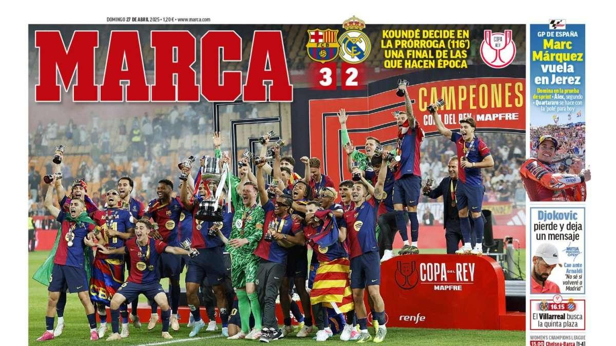 Marca destaca el reinado del FC Barcelona en Sevilla