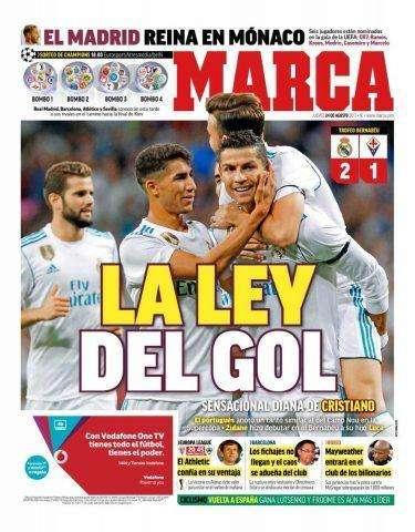PORTADA - Marca centra sus focos en el protagonista de la noche: "La ley del gol"