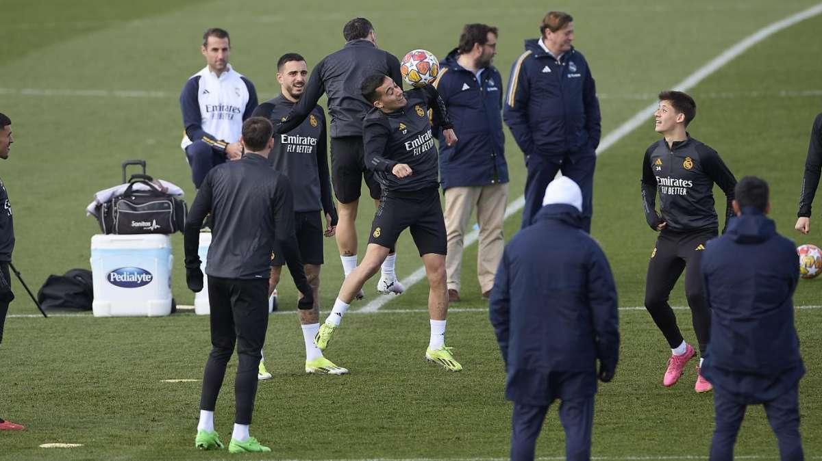Informe del entrenamiento: tres bajas en el Real Madrid para el duelo ante el Leipzig