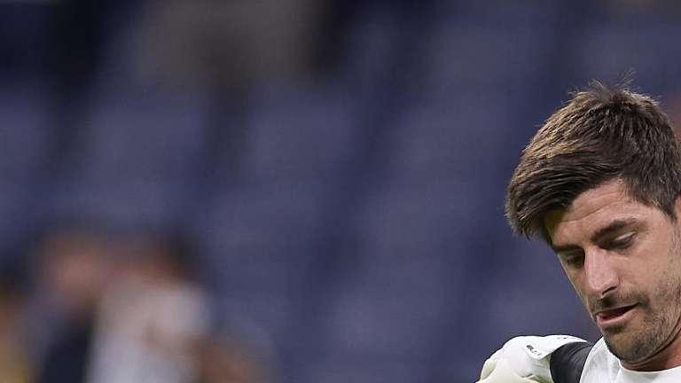 'San Courtois' se apareció de nuevo en el Bernabéu