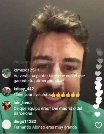 Fernando Alonso valora la temporada del Madrid: "Falta un poco de intensidad pero los veo bien"