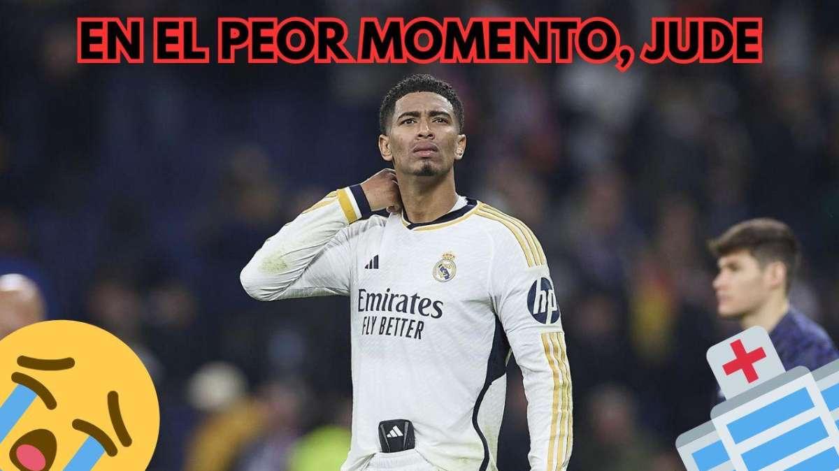 Una lesión durísima, en el peor momento posible: Bellingham deja huérfano al Real Madrid