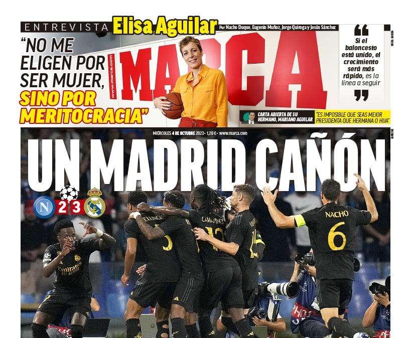 PORTADA | Marca: "Un Madrid cañón"