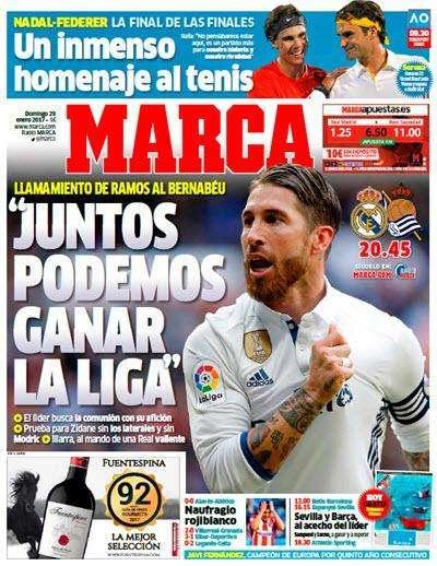 PORTADA - Marca: "Juntos podemos ganar la Liga"