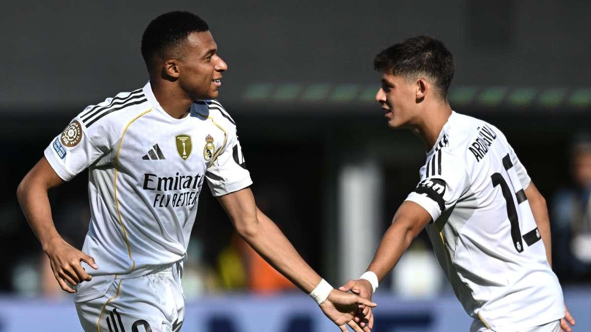 Mbappé y Güler, líderes en la presentación de un Real Madrid coral