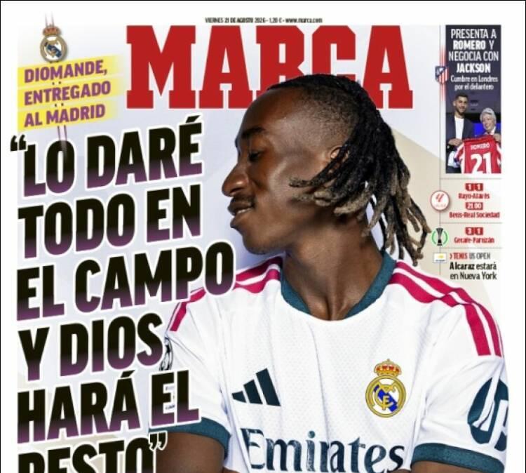 Yan Diomande: "Lo daré todo en el campo"