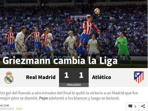As: "Griezmann cambia la Liga"