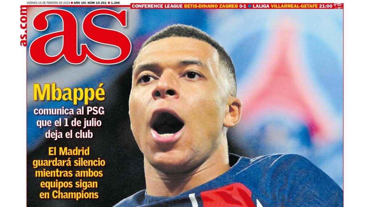 PORTADA | AS: "Adiós París"