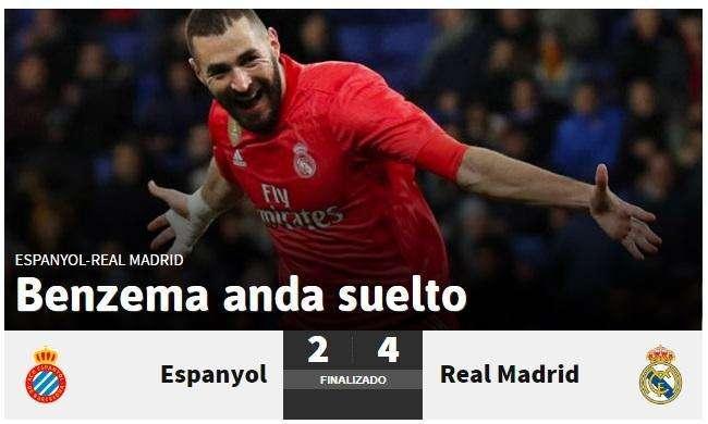 As ensalza el partido del galo: "Benzema anda suelto"