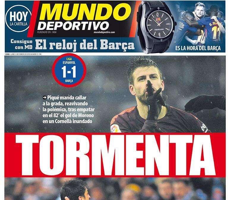 PORTADA - Mundo Deportivo : "Tormenta"