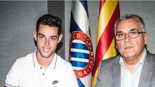 Burgui, contento tras su fichaje por el Espanyol