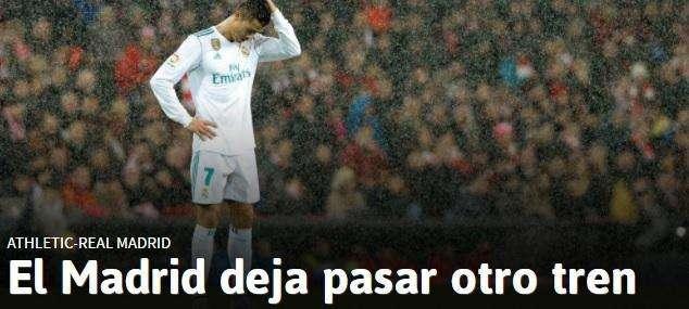 AS destaca la oportunidad desaprovechada: "El Madrid deja pasar otro tren"