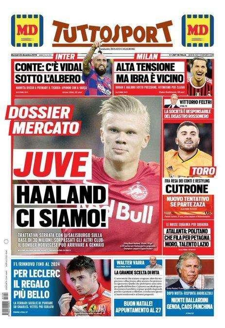 Fichajes Real Madrid, en Italia ya colocan a Haaland en la Juve por 30 millones