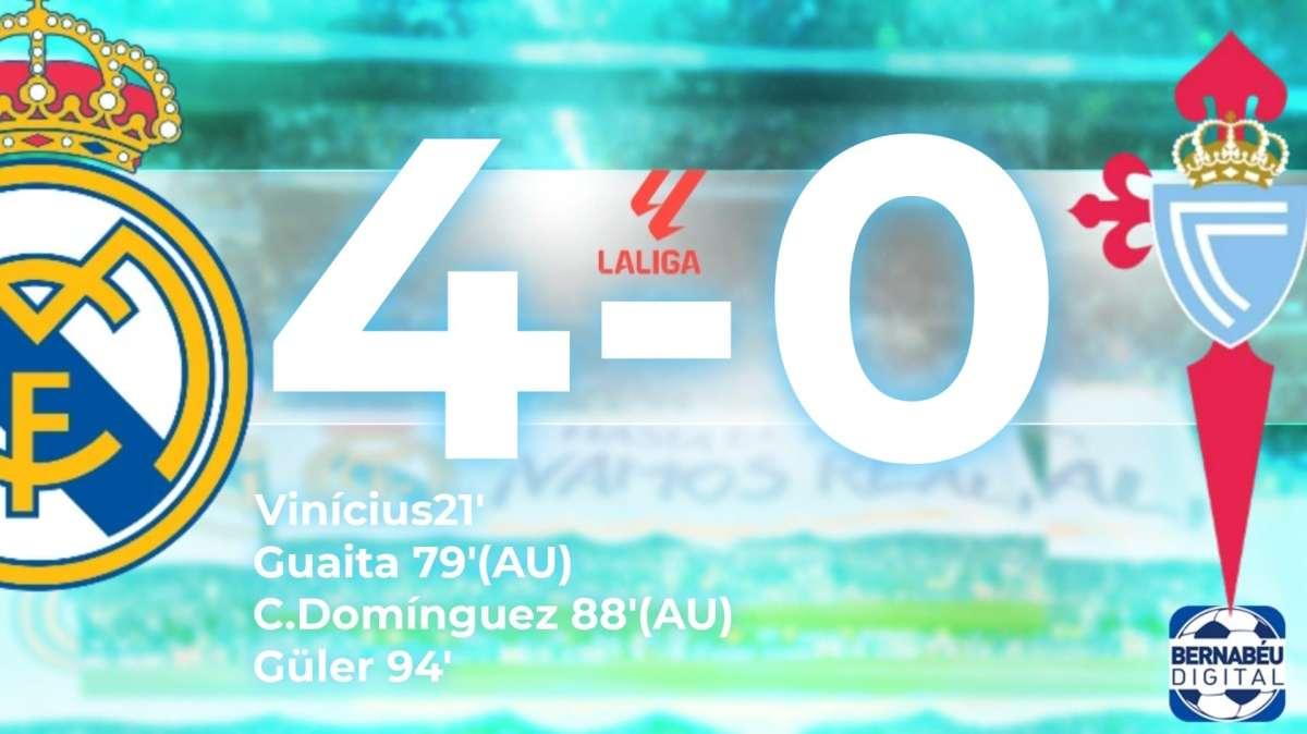 Real Madrid 4-0 Celta de Vigo, FINAL | Sigue aquí el pospartido