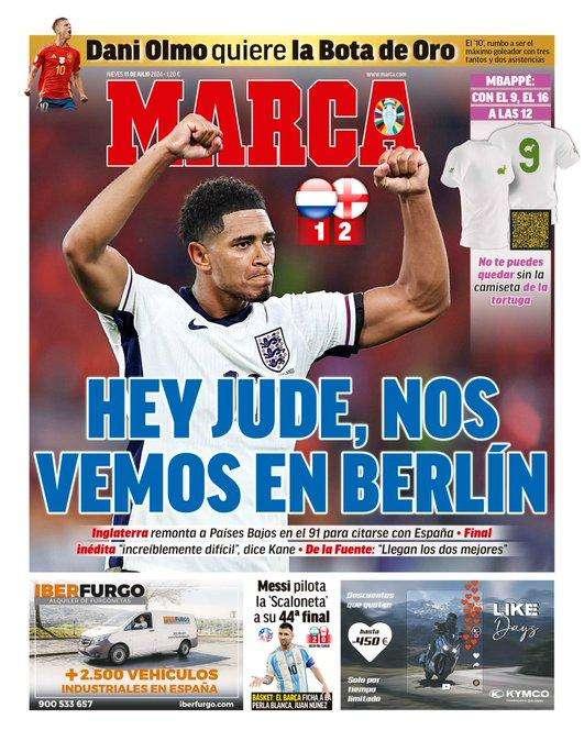 PORTADA | Marca: "Hey Jude, nos vemos en Berlín"
