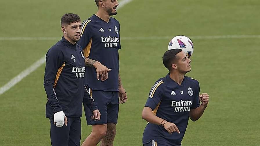 Las mejores imágenes del último entrenamiento del Real Madrid contra del partido ante la Real