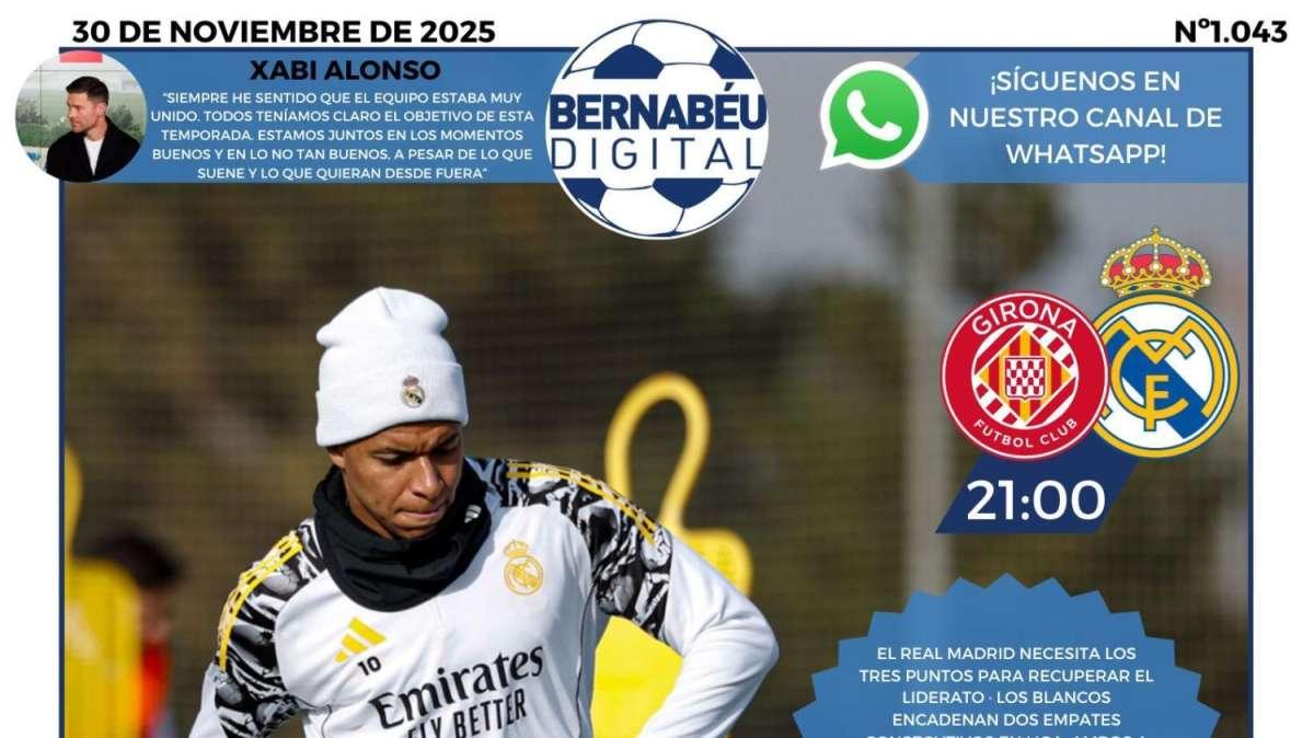 La previa del Girona - Real Madrid protagoniza la portada BD