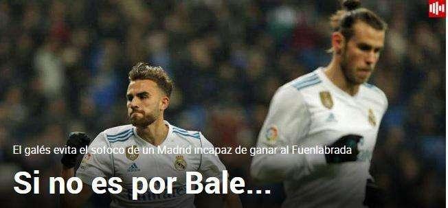 Marca remarca el buen retorno del galés - "Si no es por Bale..."
