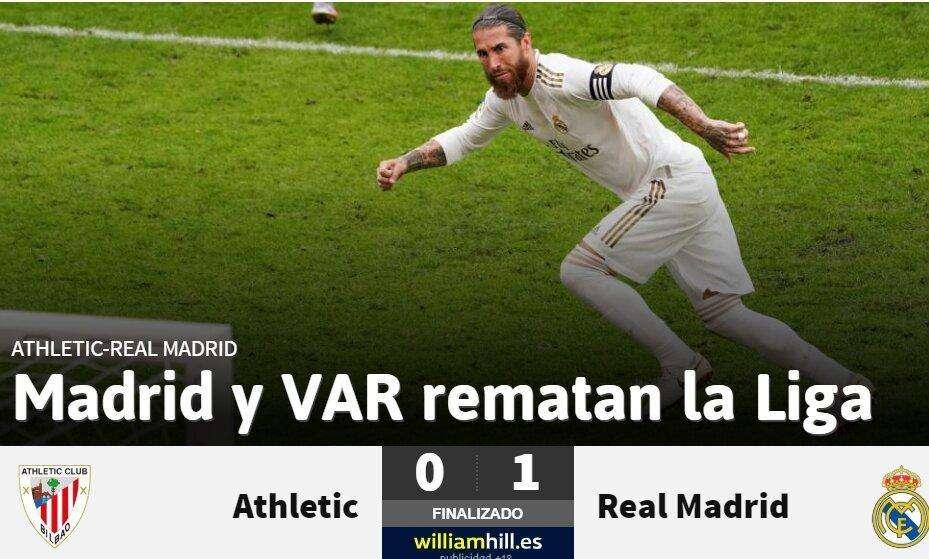 As: "Madrid y VAR rematan la Liga"