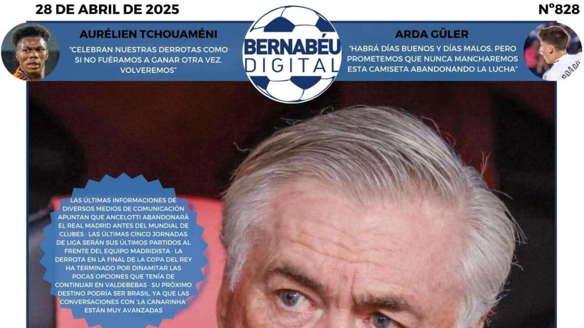 La portada BD destaca el inminente adiós de Ancelotti